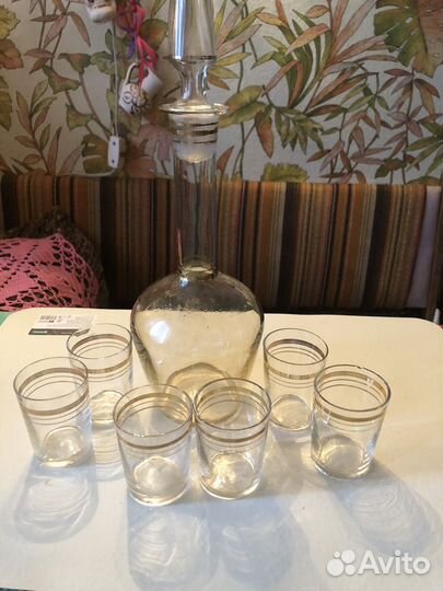 Графин и 6 стопок СССР