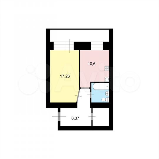 Квартира-студия, 27,4 м², 7/9 эт.