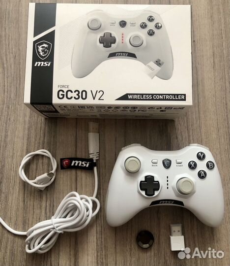 Геймпад MSI force GC30 V2 white