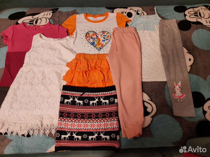 Вещи пакетом на девочку 110 116