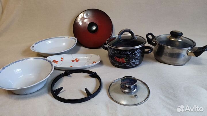 Советская посуда. Кастрюли