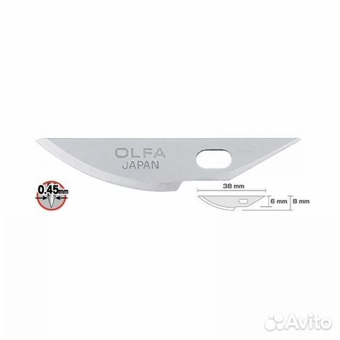 Сменные лезвия olfa (Олфа) OL-KB4-R/5 5 шт