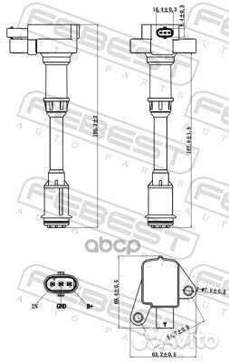 Катушка зажигания ford focus CB8 2011-2015 EU