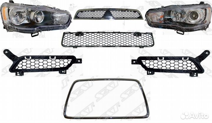 Бампер передний Mitsubishi Lancer 10