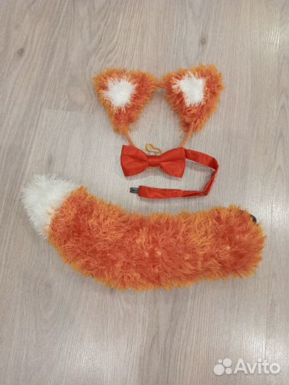 Ушки и хвост лиса + бабочка