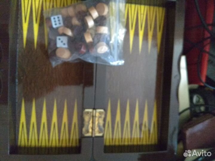 Деревянные шахматы + нарды