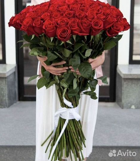 Высокие розы Доставка цветов