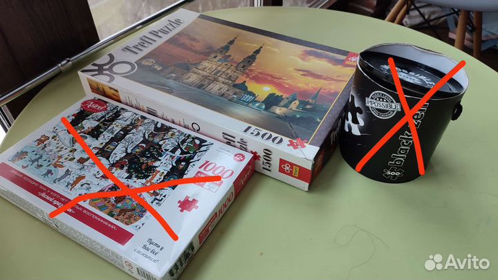 Пазлы много разных