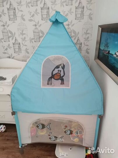 Манеж домик