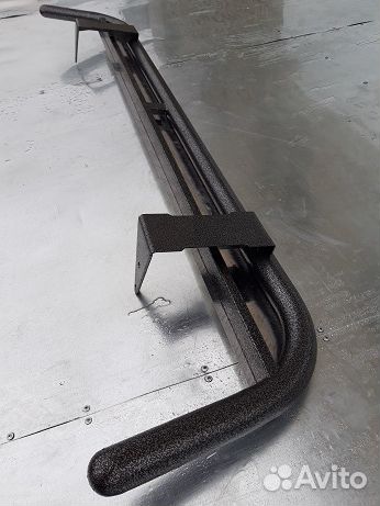 Задняя подножка с боковой защитой бампера Газель