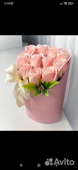 Букет из мыльных роз