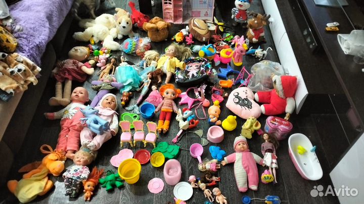 Игрушки пакетом для девочки
