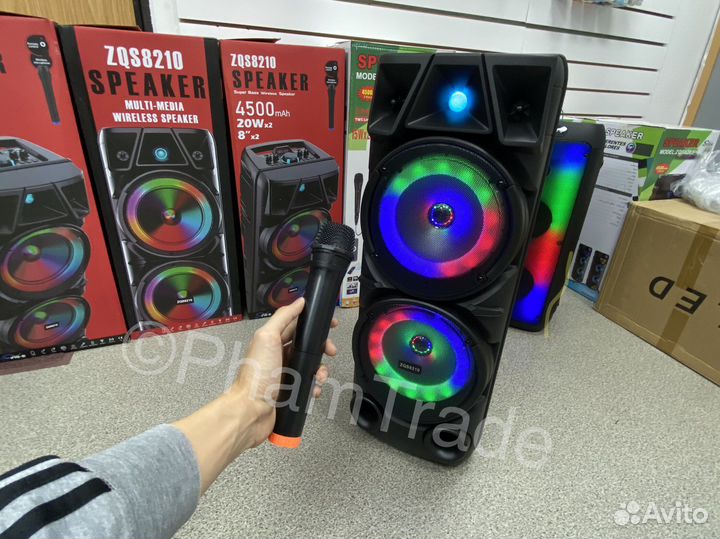 Блютуз колонка 74см с микрфоном