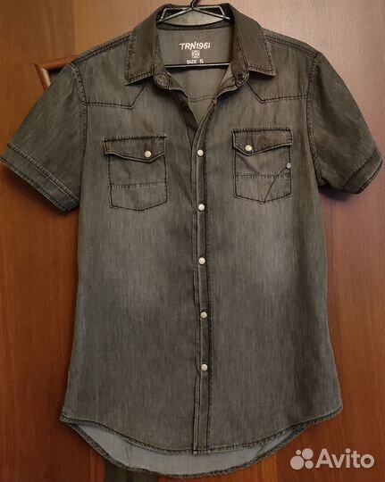 Джинсовая рубашка S