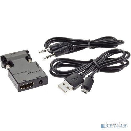 Vcom CA337A Переходник VGA(M) +audio+microUSB - hd