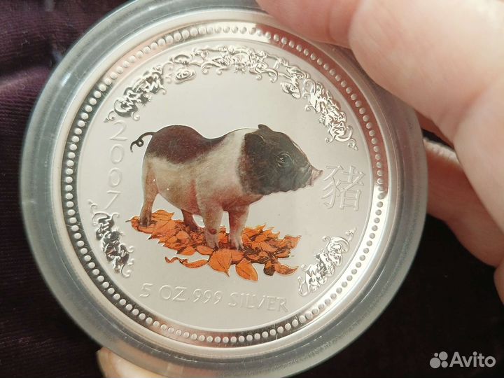 Серебряные монеты 3 oz, 5oz 999,золото, бриллиант