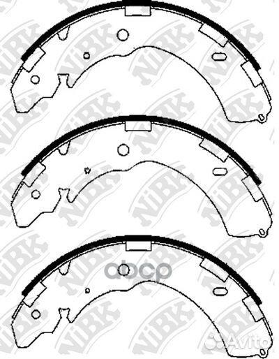Колодки тормозные барабанные subaru outback 2.5