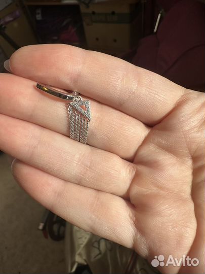 Золотое колье с серьгами с бриллиантами