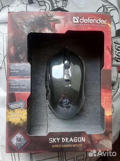 Игровая мышка для компьютера Defender Sky Dragon