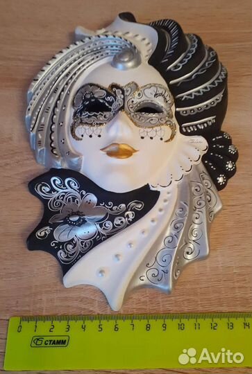 Венецианская настенная маска оригинал декор