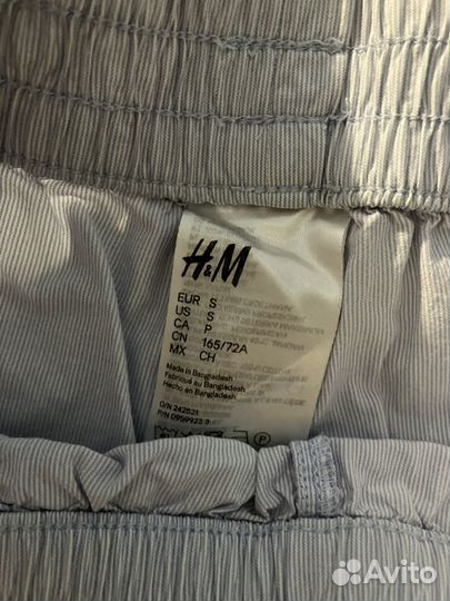 Пижама H&M, шорты и рубашка