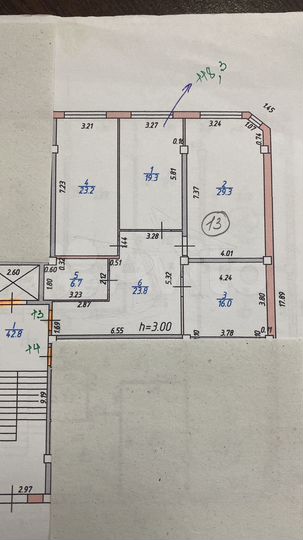 3-к. квартира, 118 м², 1/10 эт.