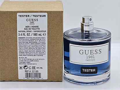 Guess 1981 indigo men edt 100 ml tester