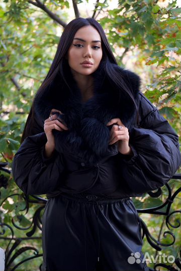 Куртка женская с натуральным мехом