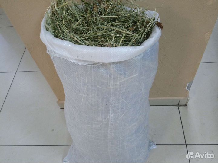 Сено в мешках