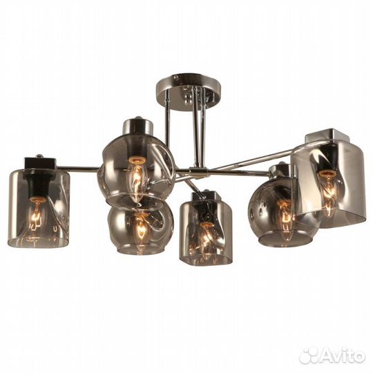 Люстра потолочная lamplandia Gutgin 6х40Вт E14 мет