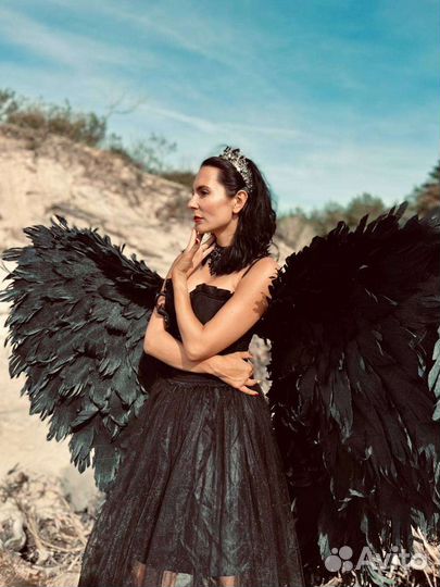 Крылья ангела чёрные