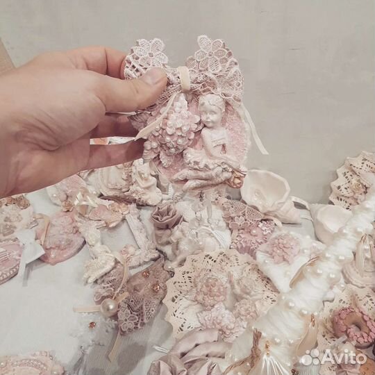 Набор ёлочных украшений ручной работы