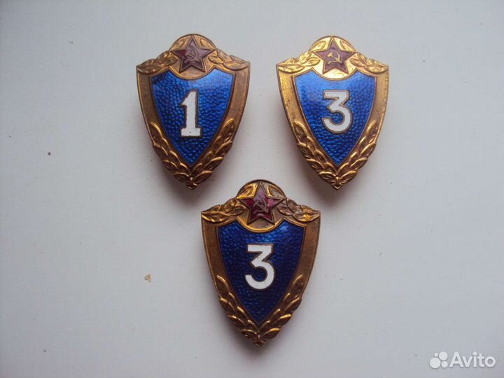 Значок Солдатские классности винтовые обр 1954г