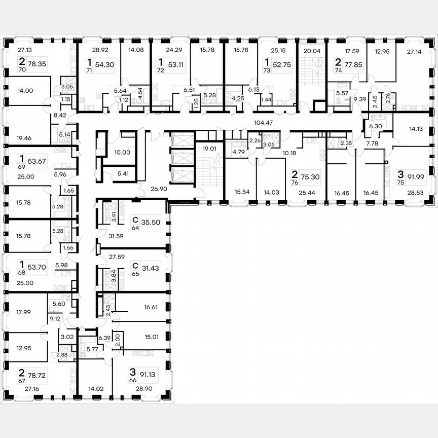 Апартаменты-студия, 35,2 м², 7/21 эт.
