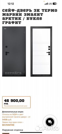 Дверь термо