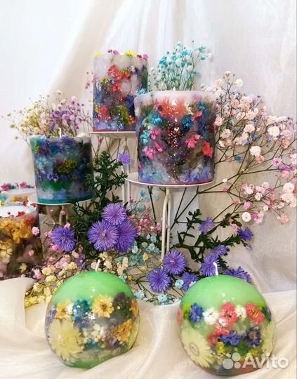 Наборы цветочных свечей