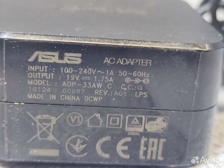 Зарядка для Asus 19V 1.75A (33W) 4.0x1.35мм