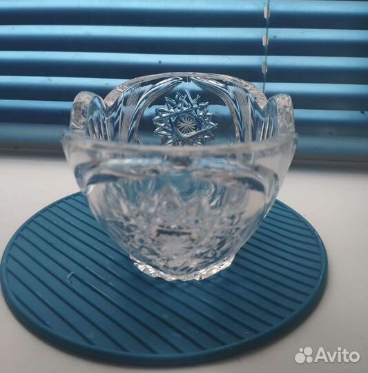 Хрустальная ваза-салатница