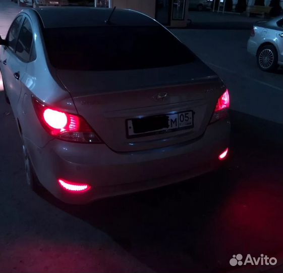 Светодиодные катафоты бампера Hyundai Solaris