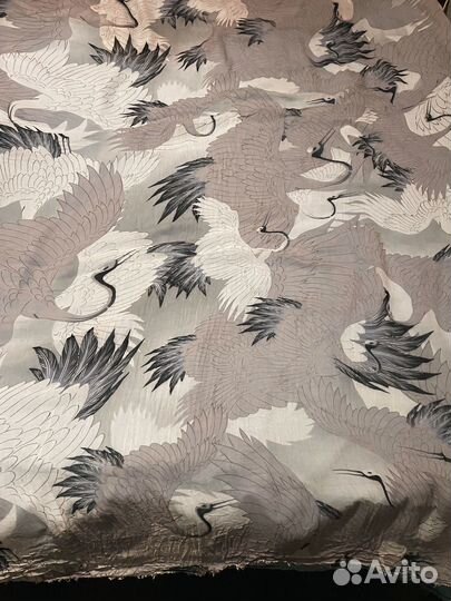 Палантин большой с журавлями