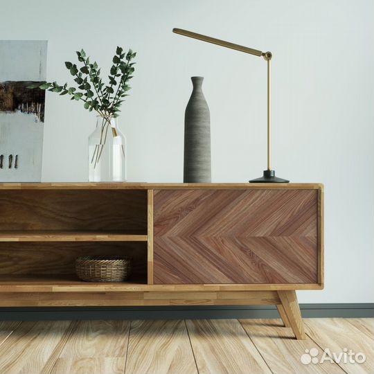 Тумба под тв Fusion из массива дерева 200х55х40 см