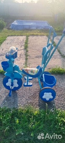 Детский велосипед с родительской ручкой