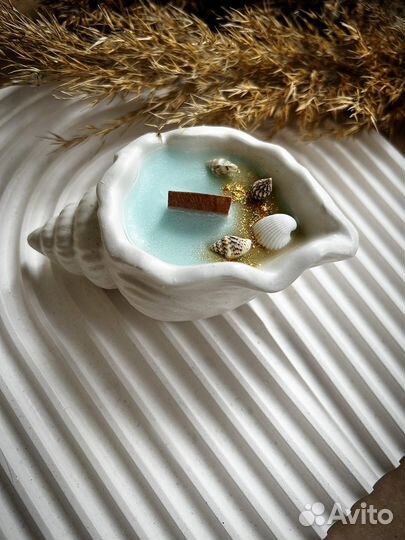 Свеча в ракушке