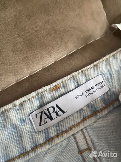 Джинсы zara женские 34