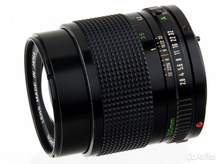 Портретный MF объектив Canon FD 100mm f2.8 царапки