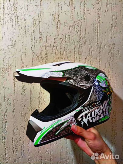 Шлем для мотокросса новый