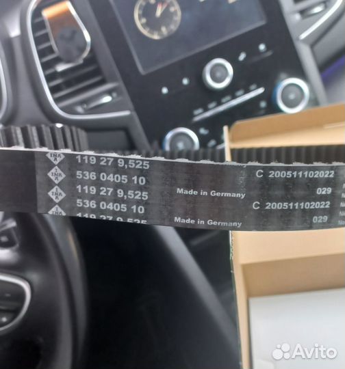 Комплект грм Renault k9k 872/873/874