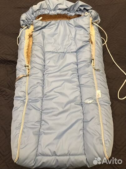 Зимний конверт в коляску на овчине