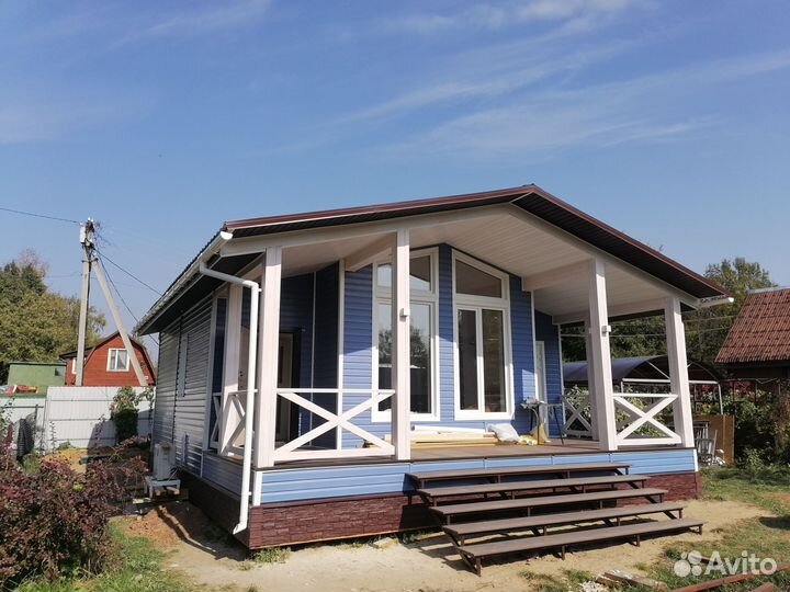 Отделка и сборка каркасных брусовых домов, заборы