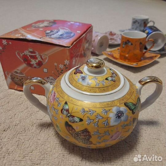 Кофейный сервиз Yamasen Япония 24ct gold collectio